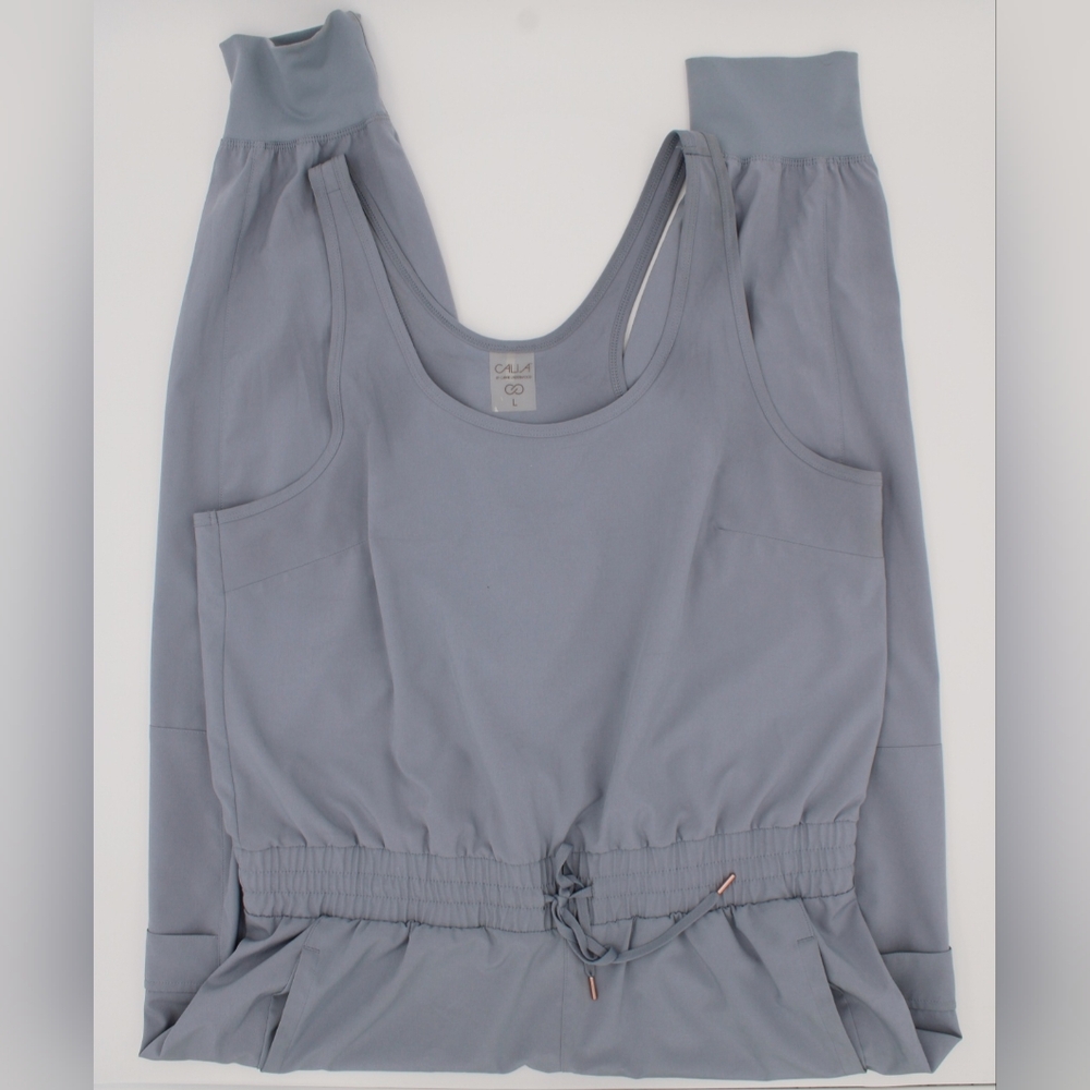 CALIA by Carrie Underwood Tank Romper – Size L (Grey Pearl) - Picture 4 of 7
